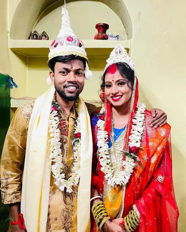 manoj dey jyoti wedding image